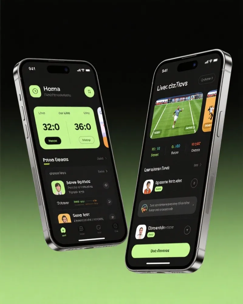 摩域体育娱乐 App Interface